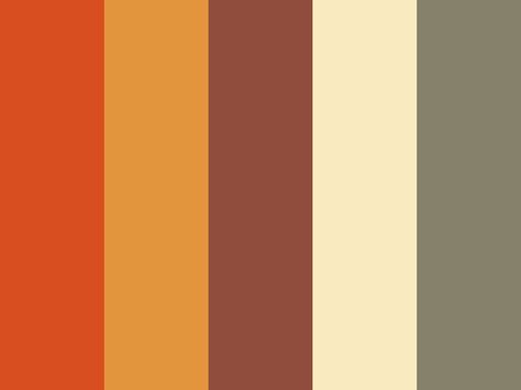 colour palette:1 Autumn, Orange, burnt, chocolate, cream, fall, green, lemon, olive, red Spanish Color Palette, Mexico Spanish, Mexico Sunset, Sunset Color Palette, Spanish Colors, Southwest Colors, Interior Wall Colors, Fall Green, Green Lemon