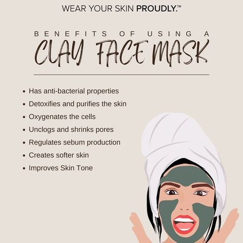 Homemade Clay Mask, Kaolin Clay Benefits, Clay Mask Benefits, Diy Hygiene, Clay Mask Recipe, Bentonite Clay Face Mask, Diy Clay Mask, Kaolin Clay Mask, Green Clay Mask