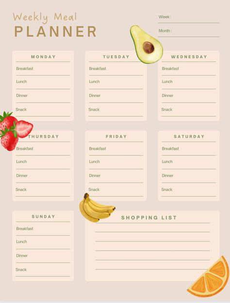 You can plan the meals that you are going to have for the current week or the next week and you just have to print the file and then you can put it anywhere you like. Track the meals that you have had or make plans for the meals you are going to make. Size is A4 Grocery List Diet, Meal Planning Printable Weekly, Weekly Meal Plan Template, Meal Calendar, Meal Tracker, Weekly Meal Planner Template, Daily Meal Plan, Meal Planner Template, Food Tracker