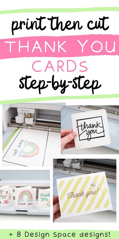 Silhouette Thank You Cards, Thank You Card Cricut Free Svg, Cricut Thank You Cards Free Svg, How To Make Business Cards With Cricut, Thank You Cards Cricut, Thank You Card Cricut, How To Make Thank You Cards, Diy Thank You Cards For Business, Cricut Thank You Cards Free