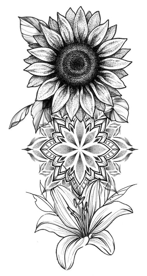 Feminine Clock Tattoo, Tattoo Designs Leg, Upper Thigh Tattoo, Geometric Tattoo Feminine, Clock Tattoo Designs, Sunflower Mandala Tattoo, Sunflower Tattoo Sleeve, Arm Sleeve Tattoos For Women, Simple Tattoos For Women