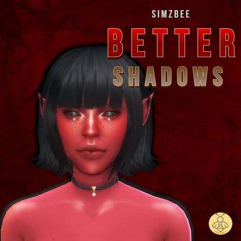 Better Shadows | Simzbee on Patreon Face Shadow, Skin Overlay, Skin Details, Sims 4 Clothing, I Love A, Love A, Sims 4, Skin Tones, The Darkest