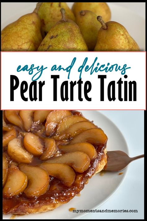 Ginger Pear Tart Recipe, Pear Tart Tartan, Gordon Ramsay Pear Tarte Tatin, Pear Desserts Easy, Pear Tarte Tatin Recipe, Pear Tart Recipe Easy, Pear Desserts, Pear Tarte, Pear Tart Recipe