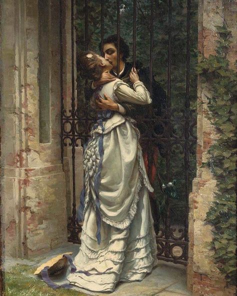 𝐴𝑟𝑡.ㅤ on Twitter: ""The Kiss" by Silvio Allanson (1910)… " Era Victoria, Romantic Paintings, Rennaissance Art, 강아지 그림, Hieronymus Bosch, Art Ancien, Kunst Inspiration, Art Classique, Pre Raphaelite