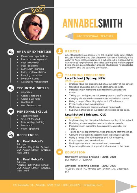 2 in 1 modern teacher Word resume #designed#format#photograph#apple Preschool Teacher Resume, Teacher Cv Template, Elementary Teacher Resume, Teacher Resumes, Teacher Cv, Teacher Portfolio, Teacher Resume Examples, Modern Teacher, Teaching Resume