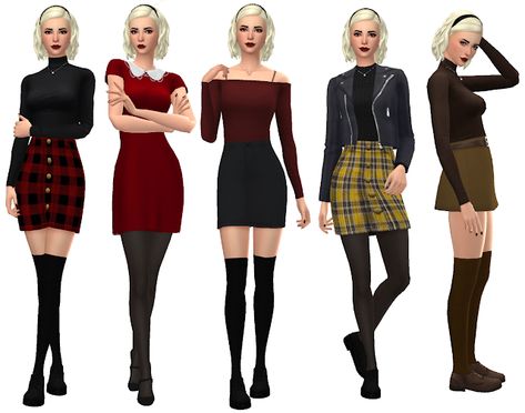 Sabrina Costume, Sabrina Spellman Outfit, Sabrina Spellman Style, The Chilling Adventures Of Sabrina, Sabrina Witch, Chilling Adventures Of Sabrina, Sabrina Spellman, Idee Cosplay, Sims4 Clothes