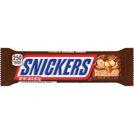 When youre looking for a treat that really satisfies, look no further than Snickers. Packed with peanuts, nougat, caramel and milk chocolateand delicious whether simply unwrapped and enjoyed, or incorporated into your favorite dessert recipesSnickers handles your hunger so that you can handle, well...anything. Size: 2.07 oz.  Color: Multicolor. Mars Chocolate, Snickers Candy Bar, Snickers Chocolate, Snickers Candy, Office Pantry, Dairy Desserts, Nutter Butter Cookies, Snickers Bar, Milk Chocolate Candy