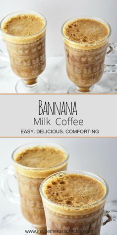 Vacation Cocktails, Resep Smoothie, Banana Coffee, Coffee Mix, Banana Milk, Milk Coffee, Coffee Recipe, Coffee Milk, Unique Coffee