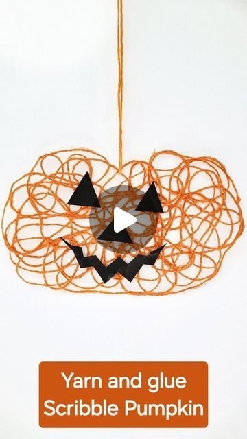 Kids Art Box | Arts & Crafts Kits on Instagram: "Scribble Pumpkins are sure to be a hit in any home! 🎃 ⁠ ⁠ What you need: ⁠ ⁠ 👉 A small ball of orange yarn (reserve a long piece of yarn for hanging your pumpkin once it’s dry)⁠ 👉 Parchment paper⁠ 👉 A marker or pencil⁠ 👉 Black construction paper⁠ 👉 Scissors⁠ ⁠ How-to: ⁠ ⁠ 🔸 Add approximately ¼ cup water and ¼ cup glue to a small mixing bowl and stir.⁠ Don't use too much water or it will not work. 🔸 Place the parchment paper on a tray.⁠ 🔸 Draw the outline of a pumpkin on parchment paper.⁠ 🔸 Place the orange yarn into the glue mixture. Make sure it is coated with the mixture. Lay it inside of your pumpkin drawing. Don’t lay it straight—spread it out in big swirls! Fill out the entire shape that you drew. Make sure you have several la How To Make Glue, Arts And Crafts Ideas, Halloween Arts, Yarn Crafts For Kids, Glue Craft, Pumpkin Drawing, Glue Art, Arts And Crafts Kits, Halloween Arts And Crafts