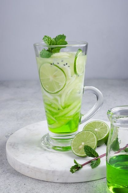 Es Kuwut Bali, Es Kelapa Muda Aesthetic, Es Kuwut Melon, Es Kuwut Timun, Resep Mojito, Es Mojito, Drink Pictures, Daftar Menu, Mojito Drink