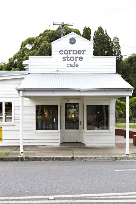 Cafe Signage, Paris Atelier, Storefront Design, Farm Store, Corner Store, Cafe Bistro, Red Hill, Shop Fronts, Country Store