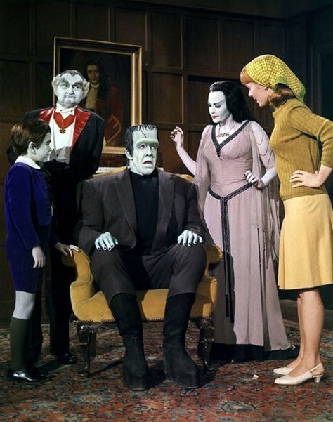 “MUNSTER GO HOME!” (Universal International, 1966). Cast: Fred Gwynne as Herman Munster. Yvonne De Carlo as Lily Munster. Al Lewis as Grandpa. Butch Patrick as Eddie Munster. Debbie Watson as Marilyn Munster. Fred Gwynne, Marilyn Munster, 1313 Mockingbird Lane, Munsters Tv Show, Eddie Munster, Herman Munster, Black Sheep Of The Family, The Munster, Lily Munster