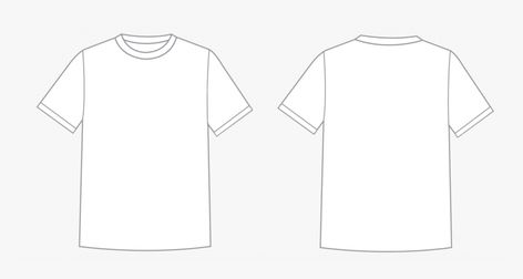 Plain White Tshirt Template, Shirt Png For Editing, Jersey Outline Template, Tshirt Outline Drawing, T Shirt Outline Template, White Tshirt Template, Tshirt Template Blank, White T Shirt Png, Tshirt Outline