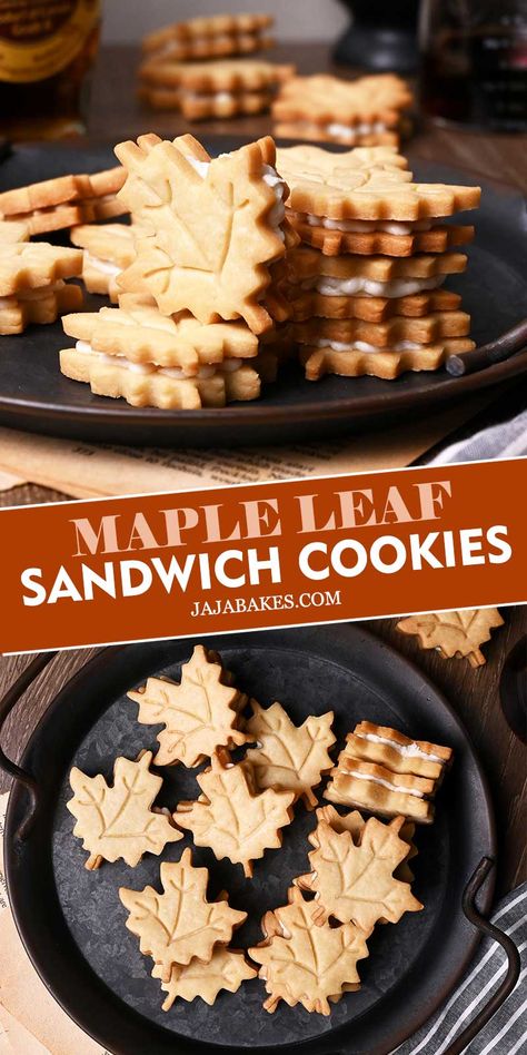 Maple Sandwich Cookies Recipe, Maple Extract Cookies, Maple Cream Filled Cookies, Vegan Maple Cookies, Maple Sandwich Cookies, Maple Cream Cookies, Maple Cookies With Maple Frosting, Maple Cookies Recipe, Maple Shortbread