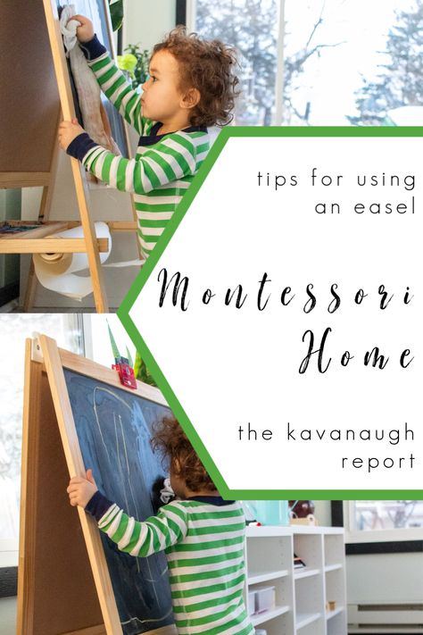 Montessori Art Area, Montessori Home Setup, Toddler Easel, Toddler Montessori Activities, Abc Activities Preschool, Montessori Home, Montessori Activities Preschool, Preschool Activities At Home, Kids Easel