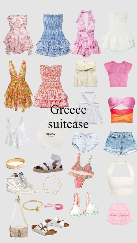 #greece #inspo #summerfits Surfergirl Style, Sup Girl, Greece Outfit, Beachy Outfits, Preppy Summer Outfits, Elegant Prom, Europe Outfits, Outfit Inspo Summer, Italy Outfits