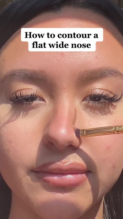 BoxyCharm - How to contour a nose #boxycharm #makeuphacks Nose Contouring For Big Noses, Human Nose, Wide Nose, How To Contour, Big Nose, Big Noses, Makeup Tips, Nose Ring, Human