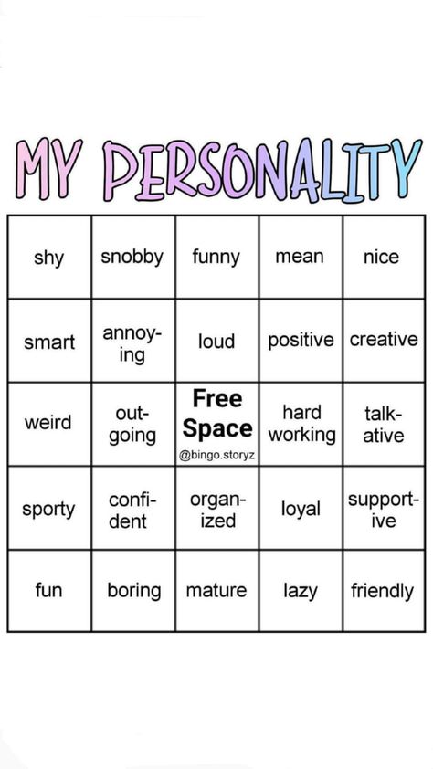 Tiktok Bingo Template, How To Refer To Me, Fun Bingo Template, My Type This Or That, This Or That My Type Template Tiktok, Oc Bingo, Bottom Bingo, Tiktok Bingo, Random Bingo