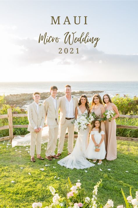 Maui Wedding Ideas, Micro Wedding Beach, Hawaiian Micro Wedding, Maui Wedding, Hawaii Micro Wedding, Maui Elopement, Andaz Maui Wedding, Grand Wailea Maui Wedding, Royal Lahaina Resort Maui Weddings