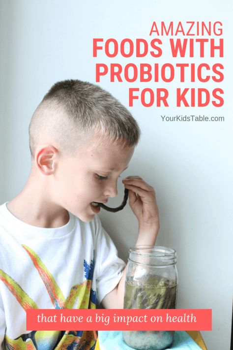 Amazing Foods with Probiotics for Kids that Can Have a Big Impact! - Your Kid's Table Foods With Probiotics, Probiotics For Kids, Easy Foods, Best Probiotic, Smoothies For Kids, Probiotic Foods, Childhood Obesity, Pineapple Smoothie, Healthy Eating For Kids