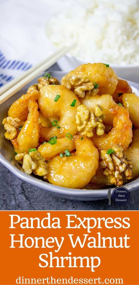 Panda Express Honey Walnut Shrimp - Dinner, then Dessert Shrimp Recipe Air Fryer, Panda Express Honey Walnut Shrimp, Walnut Shrimp Recipe, Panda Express Recipes, Honey Shrimp, Recipe Air Fryer, Tempura Batter, Honey Walnut, Honey Walnut Shrimp