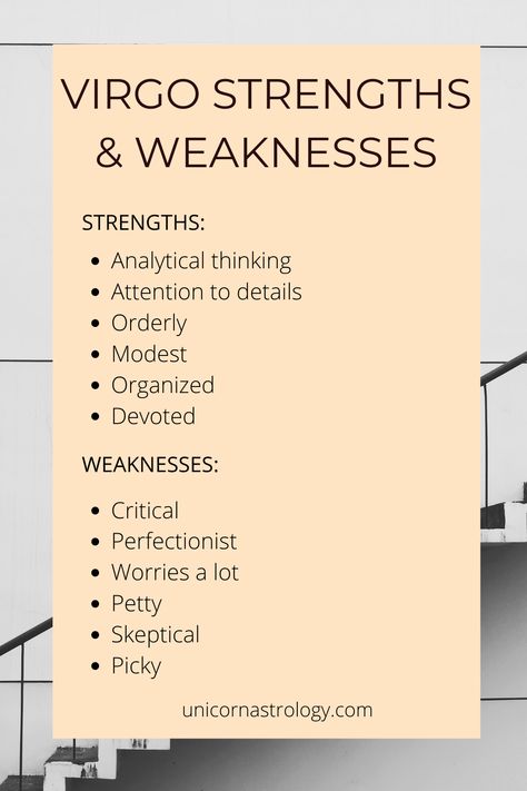 #Virgo #Virgo Strengths and Weaknesses #astrology #zodiac signs #virgo personality #virgo man #virgo woman #astrology for beginners #virgo in astrology Virgo Personality Traits Woman, Virgo Traits Woman Relationships, Virgo Men Quotes, Zodiac Signs Strengths And Weakness, Virgo Weakness, Virgo Turn Ons And Offs, Virgos In Relationships, Zodiac Sign Facts Virgo, Virgo Women Facts