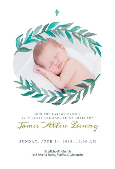 Baptism & Christening Invitation Templates (Free) | Greetings Island Christening Invitation Template, Christening Invitations Boy, Picture Invitations, Bay Laurel, Invitation Layout, Christening Invitation, Baby Boy Christening, Greetings Island, Invitation Maker