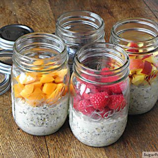 No Bake Dairy Free Sugar Free Overnight Oats Overnite Oats, Dairy Free Overnight Oats, Overnight Oatmeal Recipes, Overnight Oatmeal, Fruit Toppings, Overnight Oats Recipe, Diet Vegetarian, Oats Recipes, Brunch Ideas