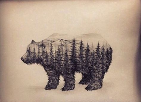 Wolf On Mountain, Bear Tattoo Ideas, Bear Black And White, Pirate Ship Tattoos, Black And White Tattoo, Atlas Tattoo, Bear Tattoo Designs, Mountain Tattoo Design, Bear Tattoos