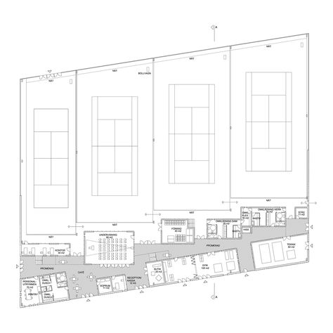 Gallery of Södra Tennis Hal / Deve Architects - 1 Triangular Architecture, Tennis Court Design, Tennis Ball Machine, Indoor Tennis, Architecture Portfolio Layout, Tennis Center, Sport Court, Tennis Elbow, Sports Complex