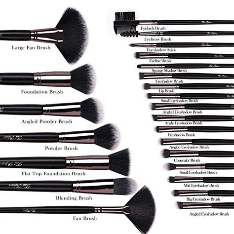 Eye Makeup Brushes Guide, Foundation Blending Brush, Makeup Contouring, Face Brushes, Foundation Contouring, Makeup Brushes Guide, Best Drugstore Makeup, Blending Eyeshadow, Dj Images