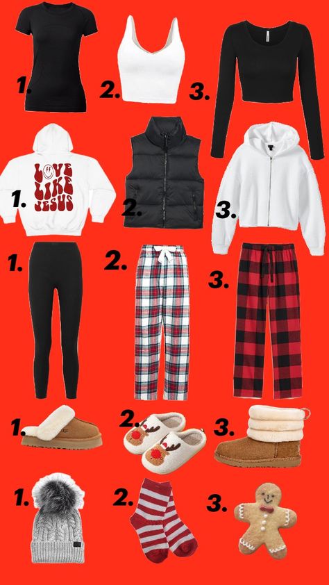 pick ur christmas fit Outfits To Wear To Christmas Lights, Cute Winter Fits, Outfit Ideas Christmas, Holiday Fits, Cute Middle School Outfits, Middle School Outfits, Christmas Fits, Xmas Outfits, Casual Preppy Outfits