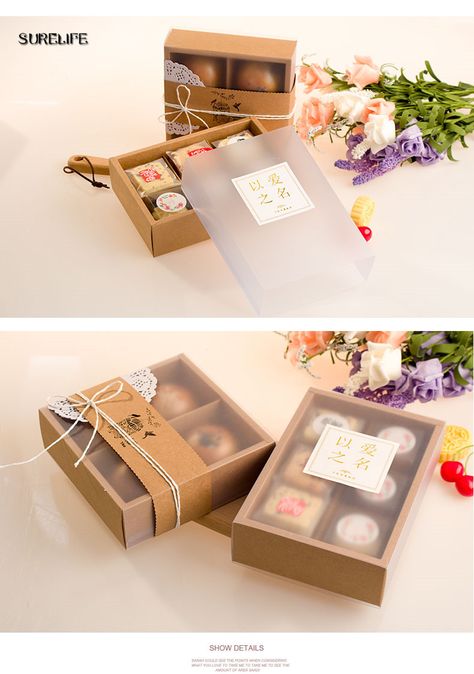 Packing Baked Goods Packaging Ideas, Cake Packing Ideas, Bakery Business Ideas, Dessert Boxes Packaging, Bakery Boxes Packaging, Packing Cookies, Cake Boxes Packaging, Bakery Packaging Design, Food Gift Box