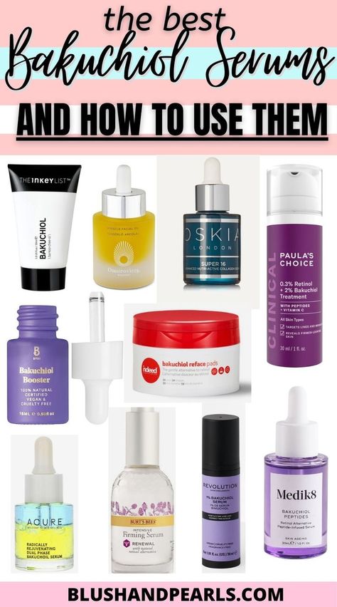 The Best Bakuchiol Serums and how to use them in your Skincare Routine. Have sensitive skin and can't use retinol? Find out how to use Bakuchiol, the retinol alternative and how to add it into your skincare routine. Plus I share the best bakuchiol serums out there to shop so you can remedy acne or fight fine lines and wrinkles using this gentle formula. | bakuchiol benefits for skin | bakuchiol serums to shop | bakuchiol creams to try | treat acne with bakuchiol | retinol vs bakuchiol benefits | Bakuchiol Benefits, Good Sunscreen For Face, Retinol Alternative, Drugstore Skincare, Best Skin Care Products, Firming Serum, Treat Acne, The Best Skin Care, Baking Soda Shampoo