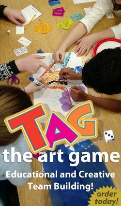 TAG The Art Game making art fun Art Games For Kids, Art Sub Plans, Class Awards, Game Making, Class Games, Art Games, Art Worksheets, Art Curriculum, Elementary Art Projects