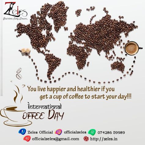 I wish that you have the best of the coffee every day to bless your mornings and days ahead…. I wish a very Happy International Coffee Day to kickstart your day the special way!!! #zelesteam #trending #Content #events #talent #Delhi #chandigarh #punjab #kolkata #BestExperiences #WithFamily #WithFriends #India #coffeelover #coffee #coffeeholic #internationalcoffeeday International Coffee Day Creative Ads, Happy International Coffee Day, International Coffee Day, International Coffee, Coffee Day, E Day, Live Happy, Creative Ads, Chandigarh