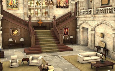 Bloxburg Victorian House, Croft Manor, Manor Interior, Castle Floor Plan, Old Money House, Die Sims 4, Mansion Floor Plan, Diy House Plans, House Floor Design