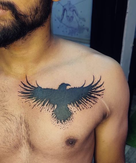 Check out this eagle tattoo ,it's a coverup tattoo people ______________________________ STUDIO- @swapniltattoostudiobhopal #bhopal #india For bookings - (8109246030). ________________________________ #tattooing #tattooart #eagletattoos #eagletattoo #eagletattoos #coveruptattoo #coveruptattoos #chesttattoo #meaningfultattoos #tattoolover #inked #inkedup #inkedlife #wherebhopalgetstattoo #wherebhopalgetsinked #insta #instadaily #instagram #instaart #swapnilstattoostudio __________________ Best Coverup Tattoo Designs For Men, Chest Tattoo Men Ideas Cover Up, Coverup Tattoo On Chest, Eagle Cover Up Tattoo, Small Cover Up Tattoo Men, Cover Up Tattoos Chest, Neck Tattoo Cover Up Men, Neck Cover Up Tattoos Men, Chest Coverup Tattoo