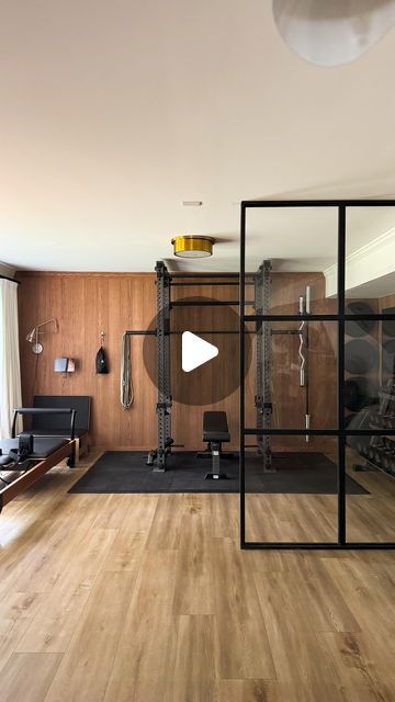 CASS SMITH | Home & DIY on Instagram: "HELLOO SEXY GYM! A full recap of the home gym renovation. Can you believe how different it looks? So much warmth and soul. I could have left it with the plain walls but that’s boring and this is ITTTTTT🔥♥️🤩" Small Basement Gym, Gym Basement, Basement Home Gym, Home Gym Basement, Small Gym, Basement Gym, East Street, Small Basements, Street House