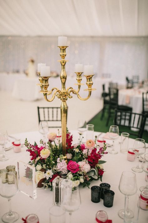 Candlebra Centerpiece, Candleabras Centerpiece, Gold Candelabra Centerpiece, Candleabra Wedding, Candelabra Flowers, Candelabra Wedding Centerpieces, Styling Flowers, Chandelier Centerpiece, Gold Candelabra