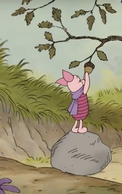 PIGLET Winnie the Pooh Winnie The Pooh Mood Board, Piglet Winnie The Pooh Aesthetic, Piglet Winnie The Pooh Wallpaper, Piglet Wallpaper Aesthetic, Piglet Aesthetic, Piglet Wallpaper, Winnie And Piglet, Piglet From Winnie The Pooh, Sweet Characters