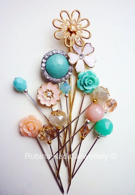 Hijab Pins Diy, Gold Hijab, Scarf Pins, Pins Diy, Hijab Accessories, Pin Diy, Hijab Pins, Peach Cream, Scarf Pin