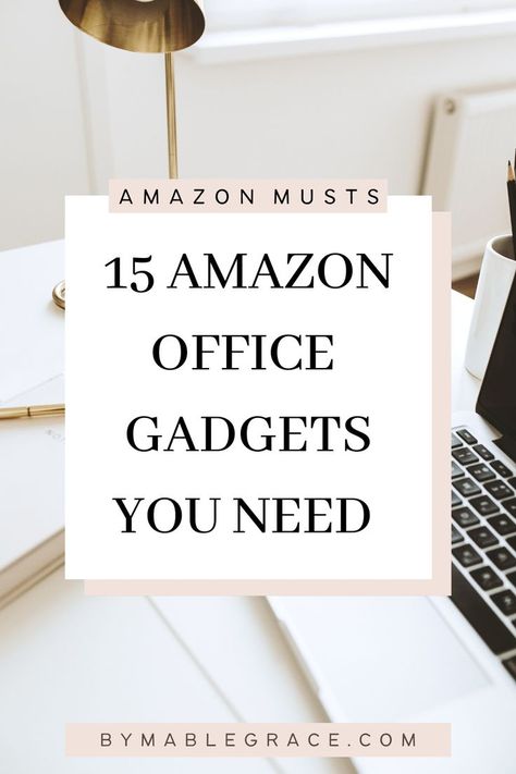 15 Amazon Office Gadgets You Need Must Have Desk Accessories Office Gadgets, Women’s Work Office Decor, Amazon Cubicle Must Haves, Cute Work Desk Setup, Work Office Ideas Business, Work Office Supplies List, Cubicle Necessities, Corporate Office Design Workspaces Desks, Office Items Desk Accessories