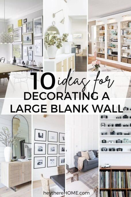 How To Decorate A Large Wall - 10 Designer Approved Ideas Ideas For Big Blank Walls, How To Place Wall Decor, Collage Wall Over Bed, Huge Gallery Wall, Decorating Plain Walls, Decorating Asymmetrical Walls, Large Wall Display Ideas, Extra Large Gallery Wall, How To Decorate Bedroom Walls Ideas