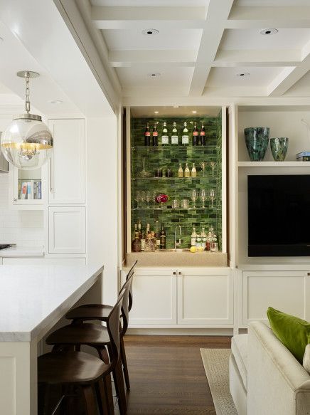 Home bar Hidden Mini Bar, Bar Nook, Iron Stone, Hidden Bar, Built In Bar, Home Bar Designs, Classic Kitchen, Lounge Area, Up House