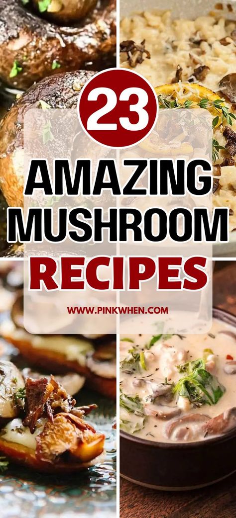 Different Ways To Cook Mushrooms, Supper Ideas With Mushrooms, Delicious Mushroom Recipes, Large Mushrooms Recipes, Recipes That Use Mushrooms, Things To Make With Mushrooms, Assorted Mushrooms Recipe, Recipe For Mushrooms, Chef Sampler Mushroom Recipes