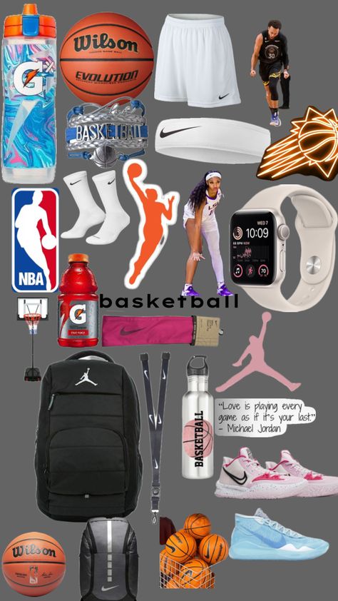 basketball4life Basketball Game Outfit Women, Basketball Tryouts, Basketball Workouts Training, Basketball Game Outfit, Basketball Moves, Basketball Accessories, Basketball Bag, I Love Basketball, Michael Jordan Basketball