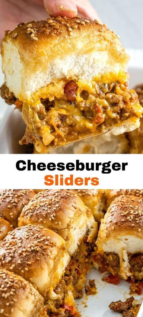 This is hands down the best cheeseburger sliders recipe I have ever tasted in my entire life. I know this is a lot to say, but believe me when I tell you, the secret is in the sauce. These are not your ordinary hamburger sliders. Ground Beef Sliders, Hamburger Sliders, Field Meals, Mini Cheeseburger, Hawaiian Roll Sliders, Slider Sandwiches, Cheeseburger Sliders, Beef Sliders, Burger Sliders