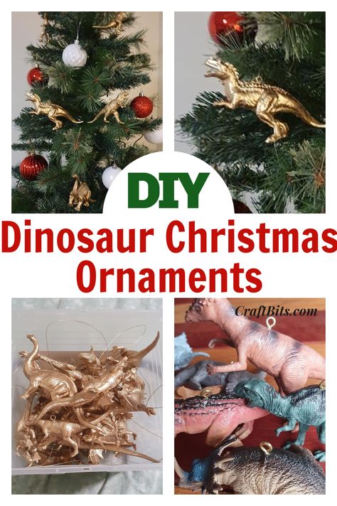 Dinosaur Christmas tree ornaments — CraftBits.com Dinosaur Tree, Dino Christmas, Dinosaur Christmas Tree, Dinosaur Christmas Ornament, Diy Dinosaur, Tree Rex, Dinosaur Ornament, Neli Quilling, Diy Ornament