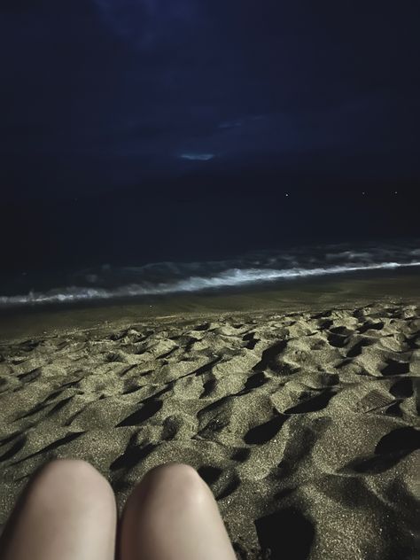 Night Ocean, Beach Night, Sea Sand, Hawaii Beach, Maui, At Night, Hawaii